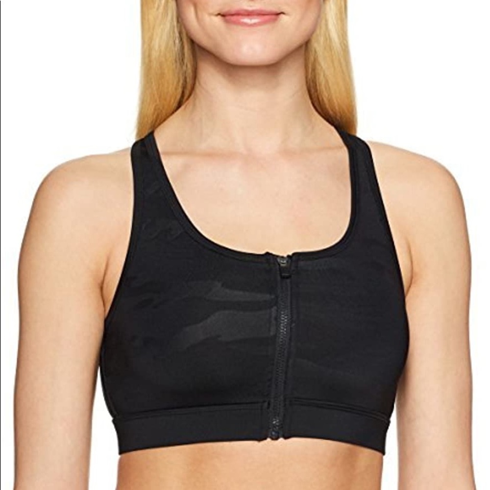 Sam Edelman Black Camouflage Sports Bra XS